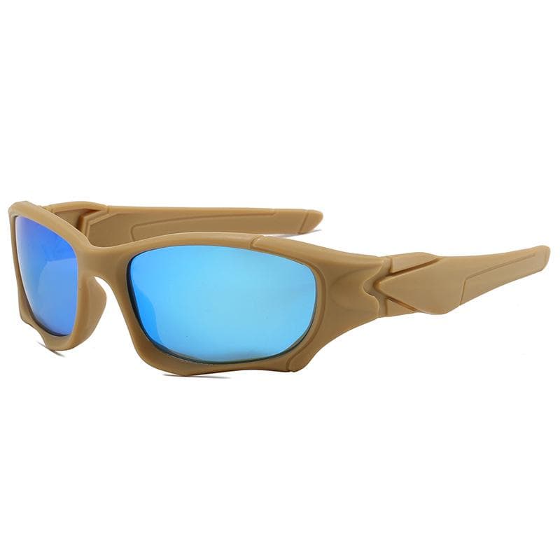 Men's Polarized Tactical Windproof Sunglasses - Military Green, Sports Style Non-Polarized
