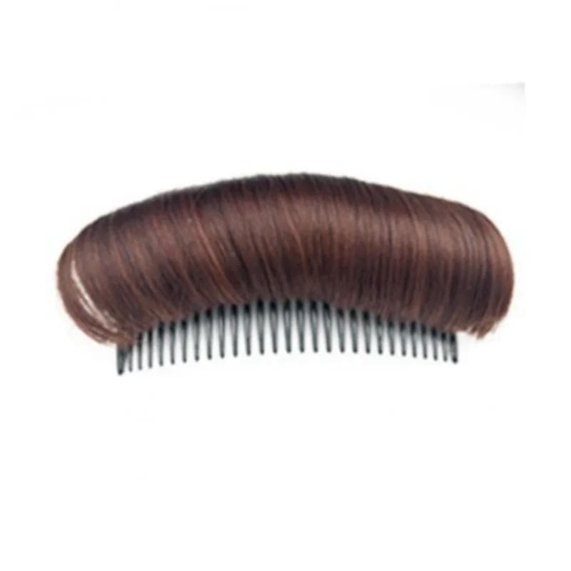 Puff Hair Head Cushion Hair Pad Invisible Fluffy Hair Pad Clip Bun Bump It Up Volume Hair Base Women Hair Accessories dark brown