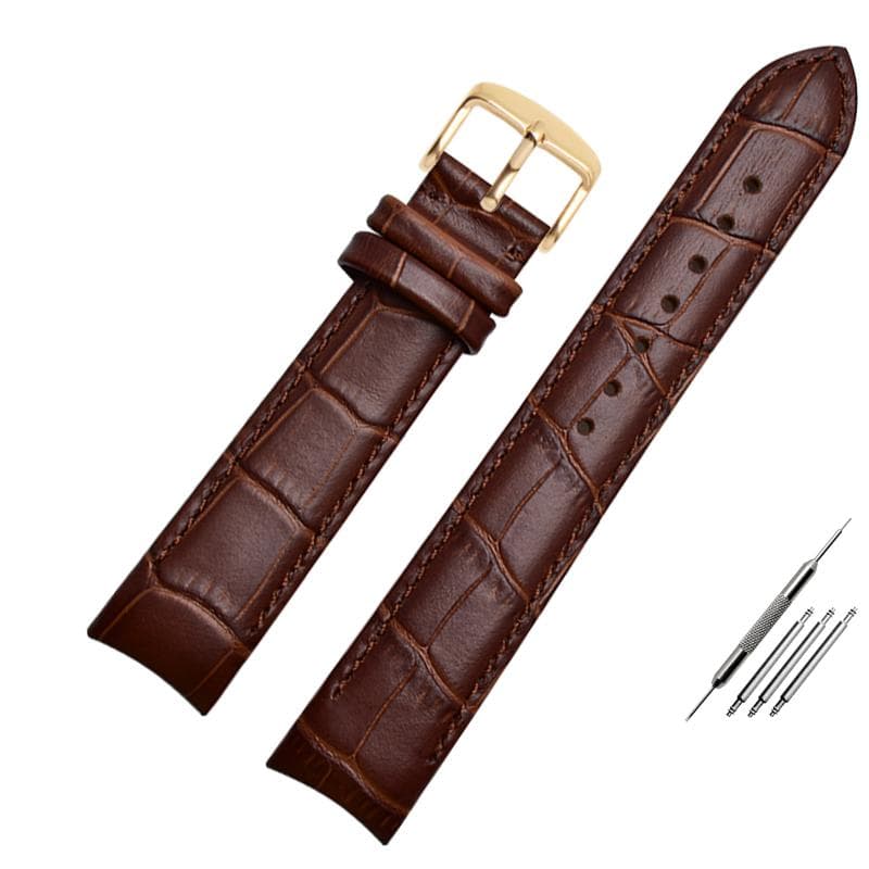 Genuine Leather Bracelet curved end watch strap 20mm for citizen BL9002-37 05A BT0001-12E 01A watch band 21mm watchband 22mm 21mm