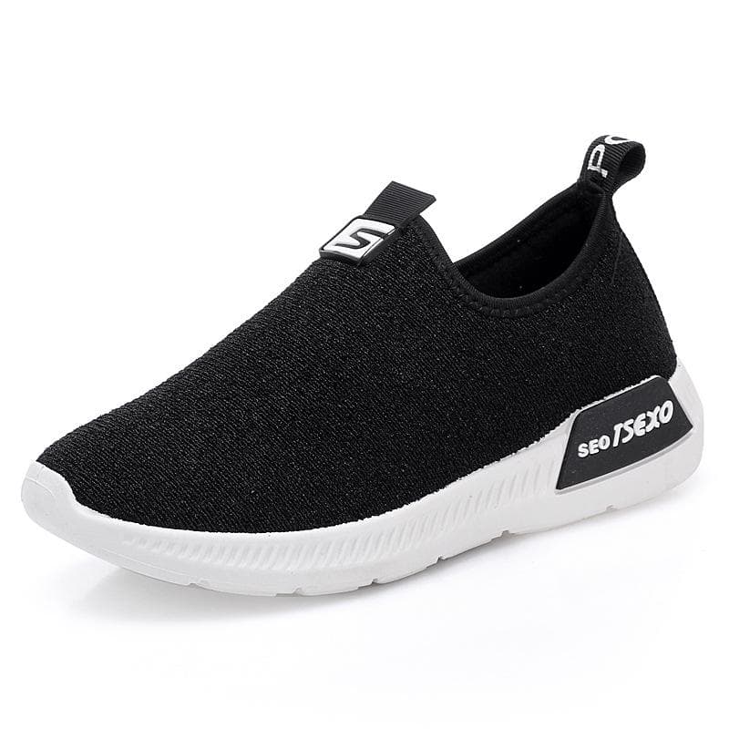 Women's Shoes Slip-on Flat Shoes Korean Style Lazy Single Shoes Women's Sports Shoes 40 black