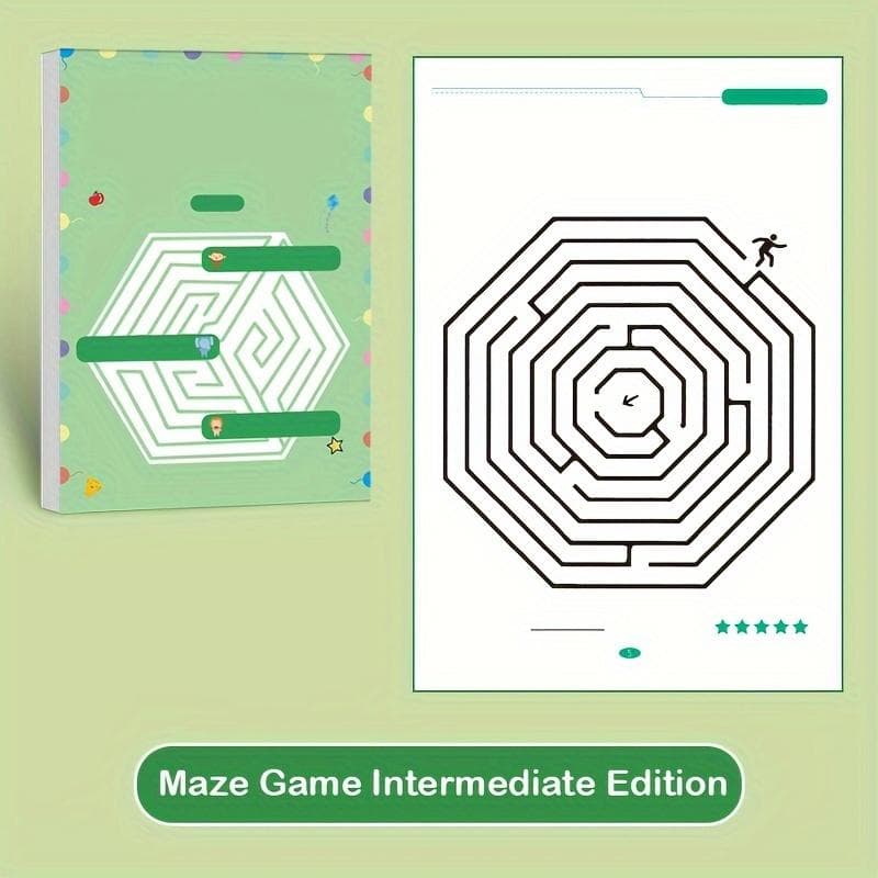 Children's Concentration Maze Training Book Student Thinking Development Attention Game Puzzle Intelligence Development Toys Intermediate
