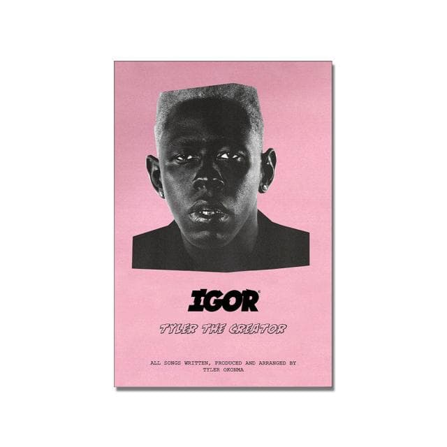 Singer Frank Ocean Blonde Boy Band Music Cover Hip Hop Rapper Star Poster Wall Art Painting for Living Room Bar Home Art Decor 70X100cm Unframed