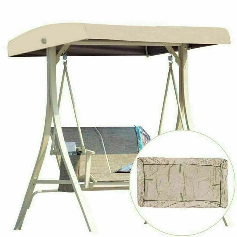 Replacement Canopy for Swing Seat 3 Seater Sizes Garden Hammock Cover Outdoor Hanging Chair Swing Seat Covers beige