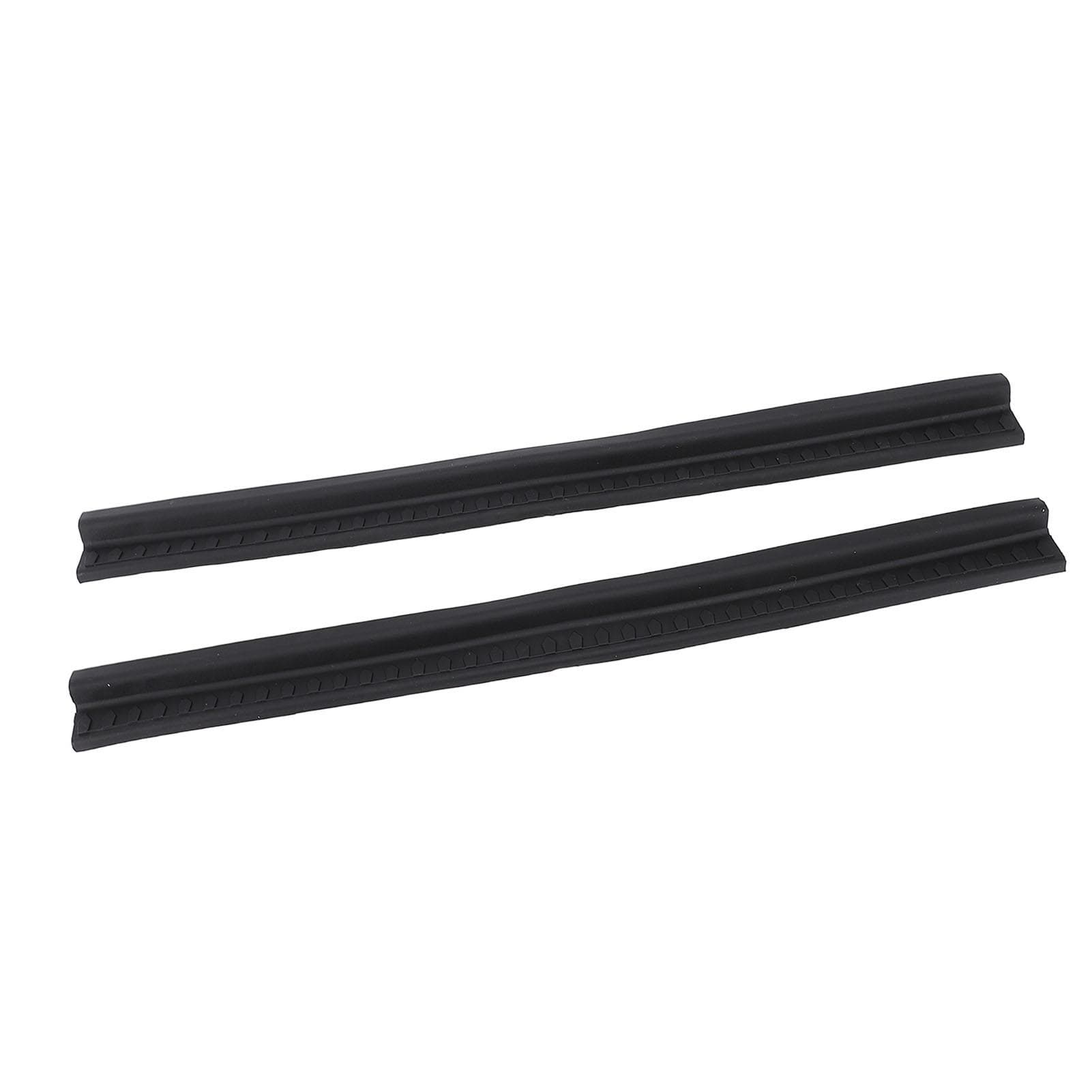 1 Pair Door Sill Entry Guard Scuff Plate Rubber Protective Scratch Proof Stylish Look Door Sill