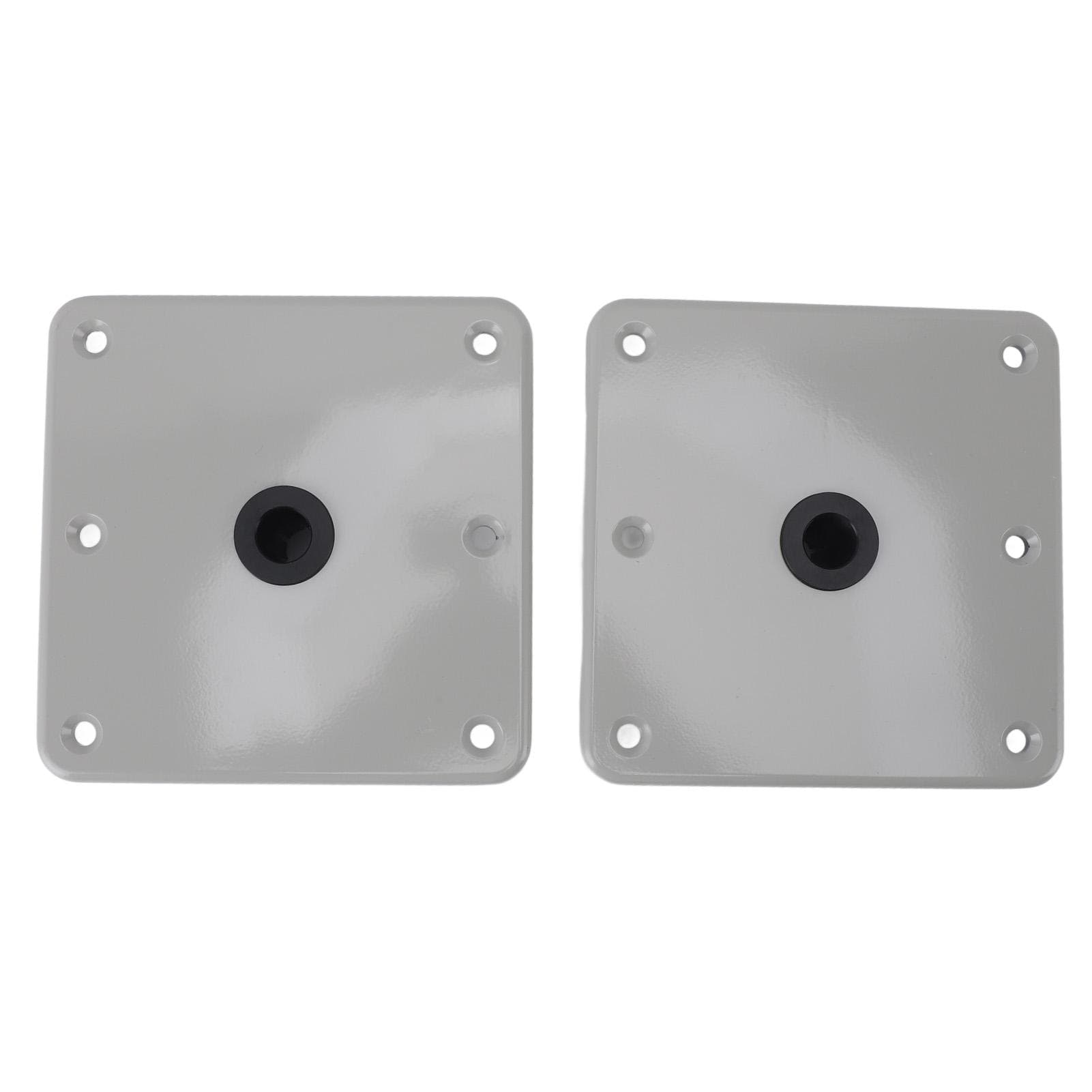 2PCS Boat Seat Bases Aluminium Alloy 6 Screw Holes 34 Inch Pin Post Mounting Base for Marine Boat
