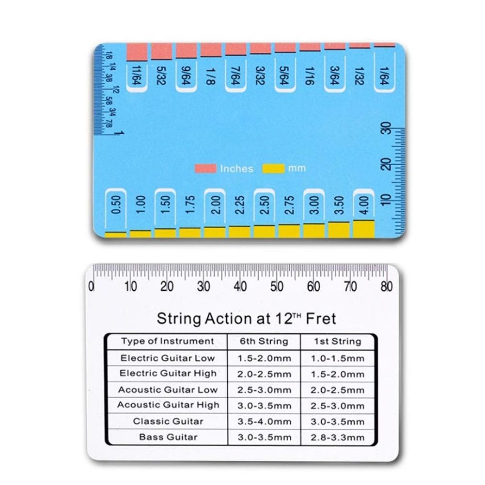 Guitar String Action Gauge String Height Ruler Light Weight