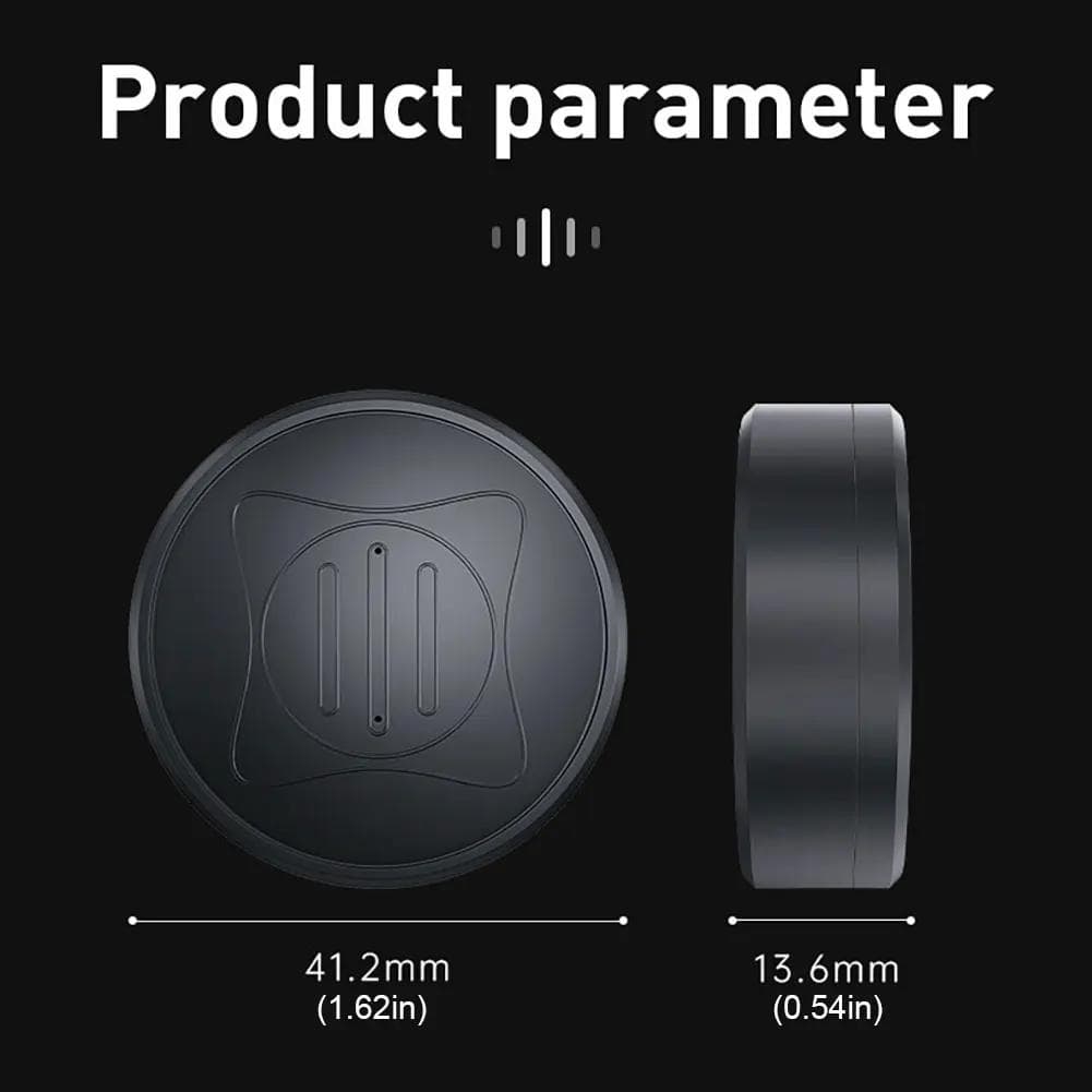 Real-Time Locator Smart Finder Locator Location Tracker Magnetic Pet Vehicle Lost Tracker Pet Kids Bag Wallet Tracking black
