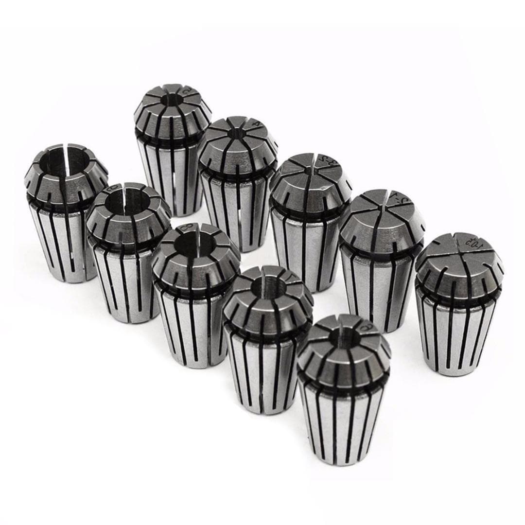 Spring Collets Set Accurate Collet Chucks Set for CNC Engraving Machine Milling Lathe Tool Holder Set B black