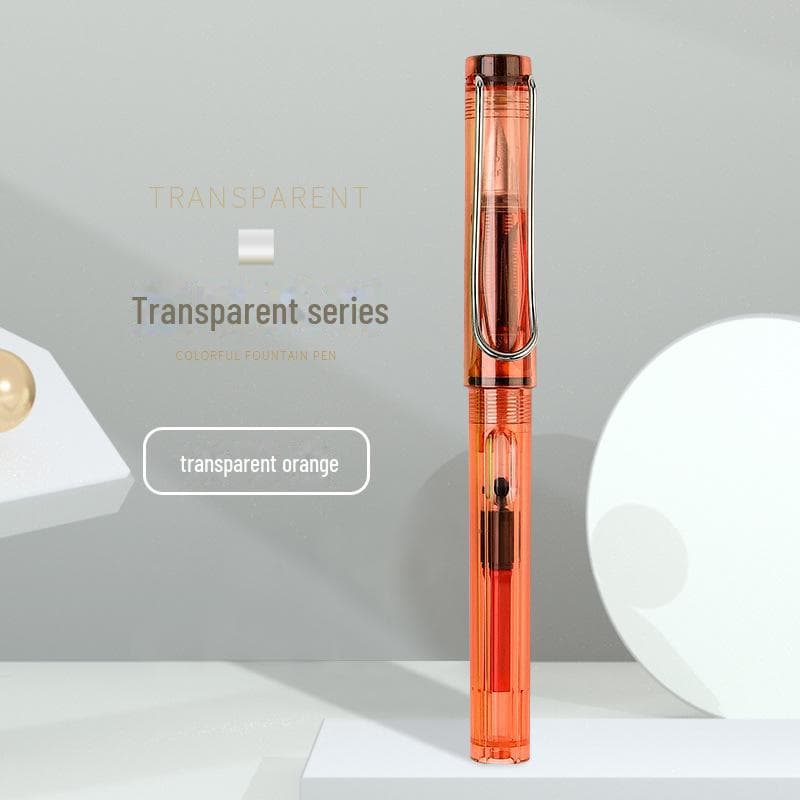 Colorful Student Fountain Pen with Replaceable Ink Capsule for Calligraphy and Correct Writing Posture 0.5mm with Converter