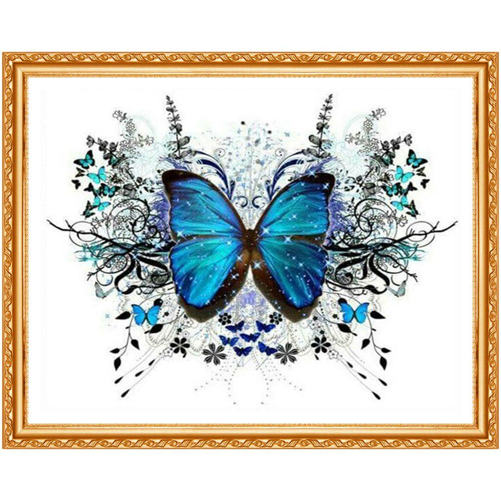 Diamond Embroidery,5d Diamond Painting,cross Stitch,Colorful,butterfly, Wall Sticker,wedding Decor 20X30CM