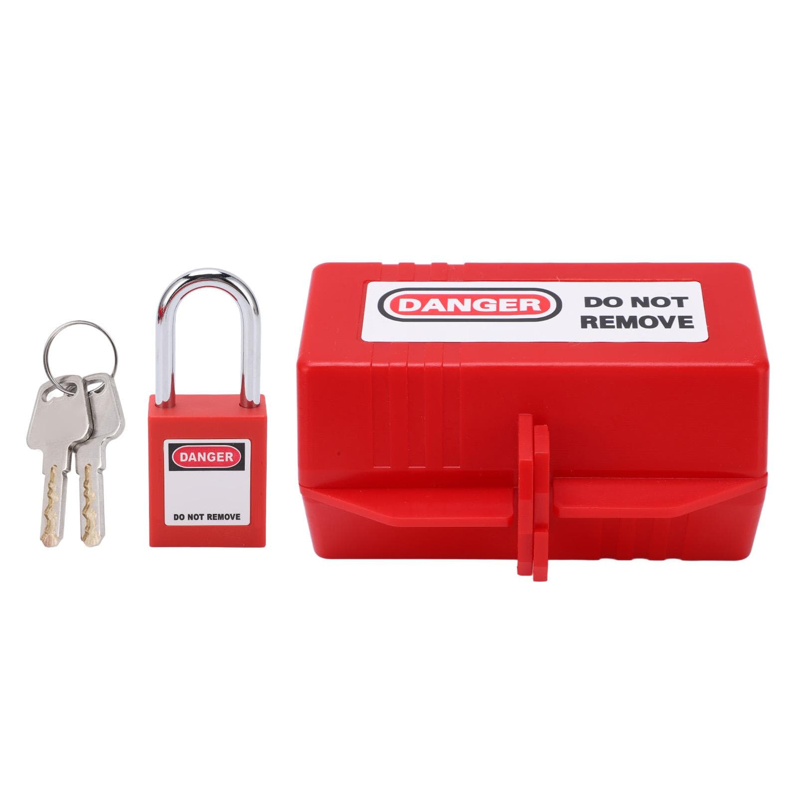 Power Plug Safety Lockout Kit with 38mm/1.5in Long Padlock for Air Conditioner TV Industry