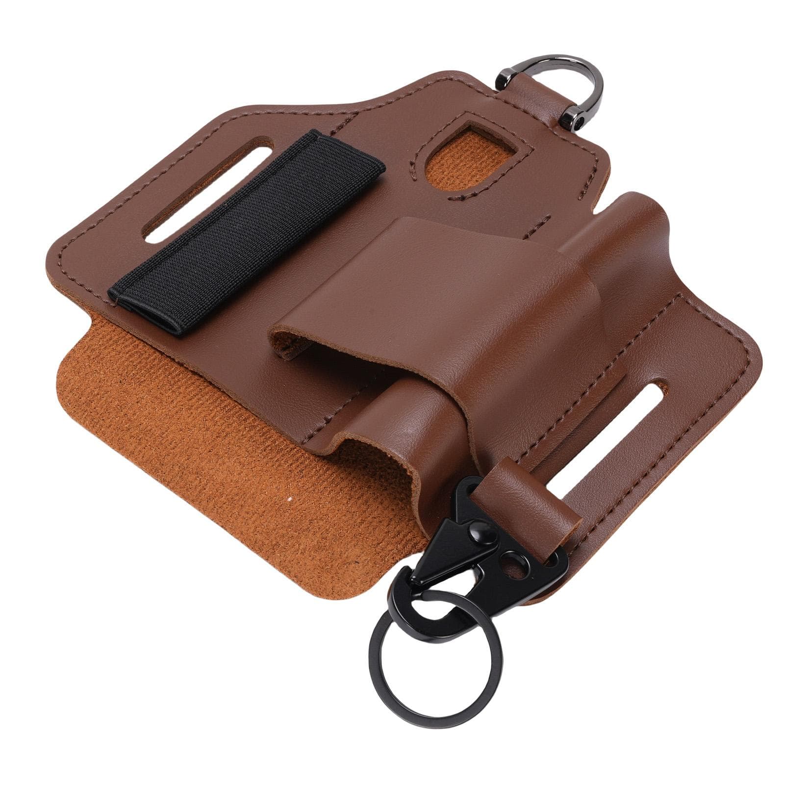 Leather Multitool Sheath Multifunctional Portable Leather Tool Pouch Organizer for Camping Outdoor