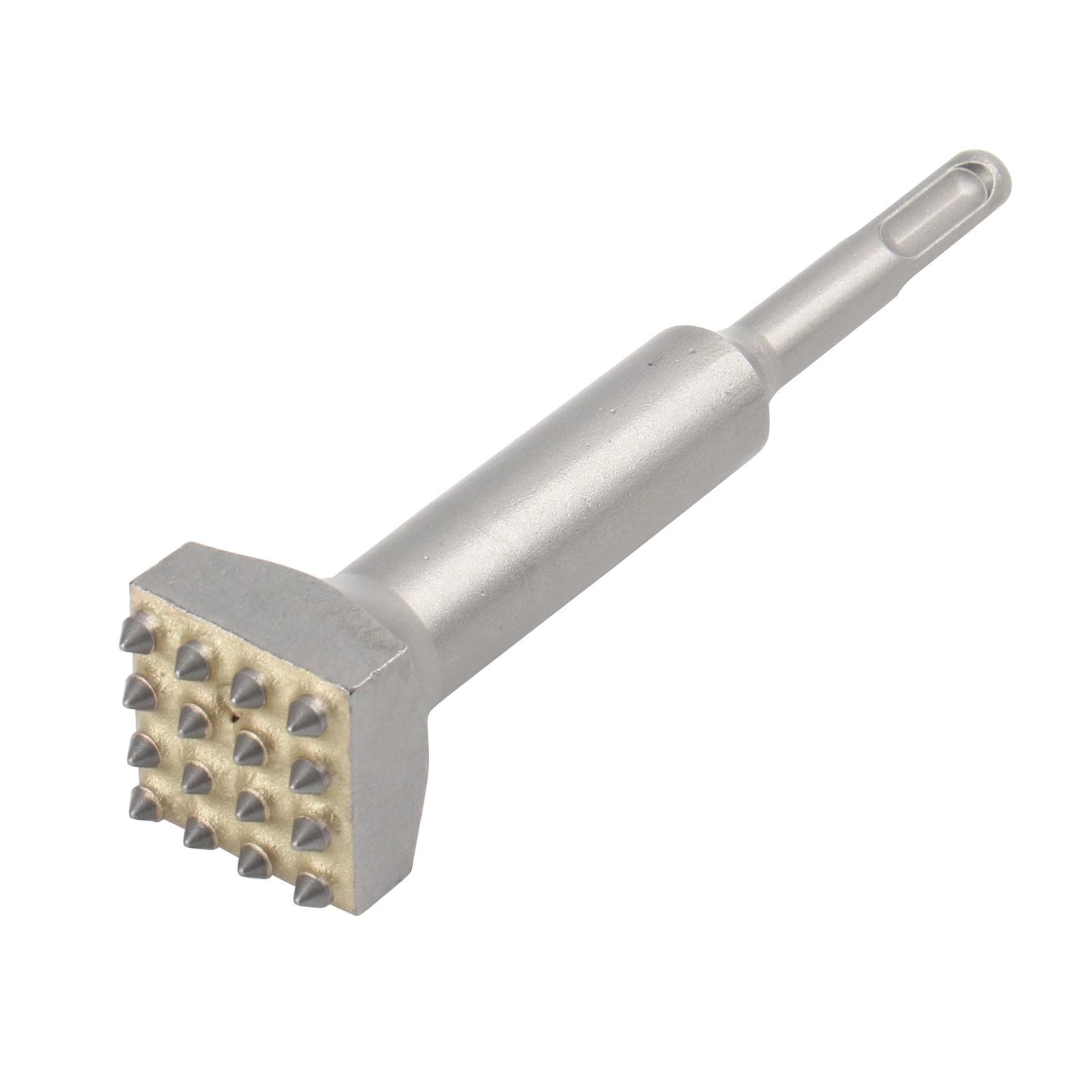 Electric Hammer Chisel Bit for Surface Roughening Percussion Hammer Chisel Tool for Wall Concrete silver