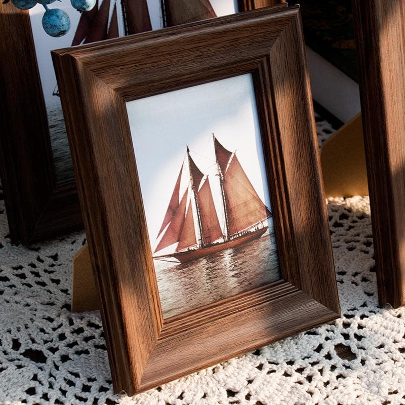 Retro Photo Frame Ins Picture Frame Picture Display Wedding Photo Holder Desk Decor Porta Retrato 6inch 10.2X15.2cm