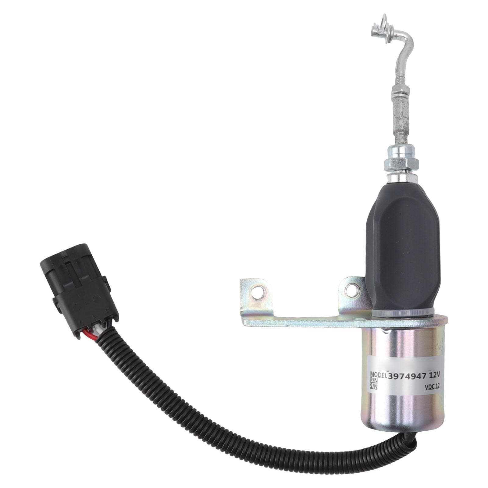 Fuel Shut Off Solenoid Valve 3974947 12V Excavator Engine Stop Electric Flameout Accessories