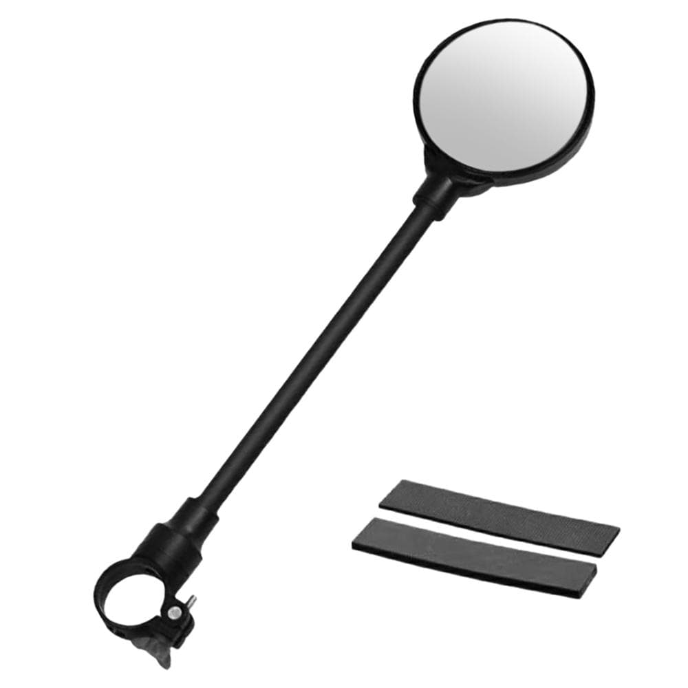 Handlebar Bike Mirror Bendable Rotatable Bicycle Rear View Mirror Cycling Mirror for Bar End black