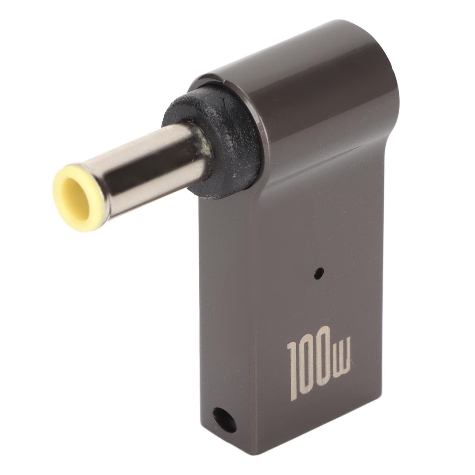Type C Female Input to DC 5.0x1.0mm PD Smart Chip 90 Degree Angled PD Adapter with Aluminum Alloy