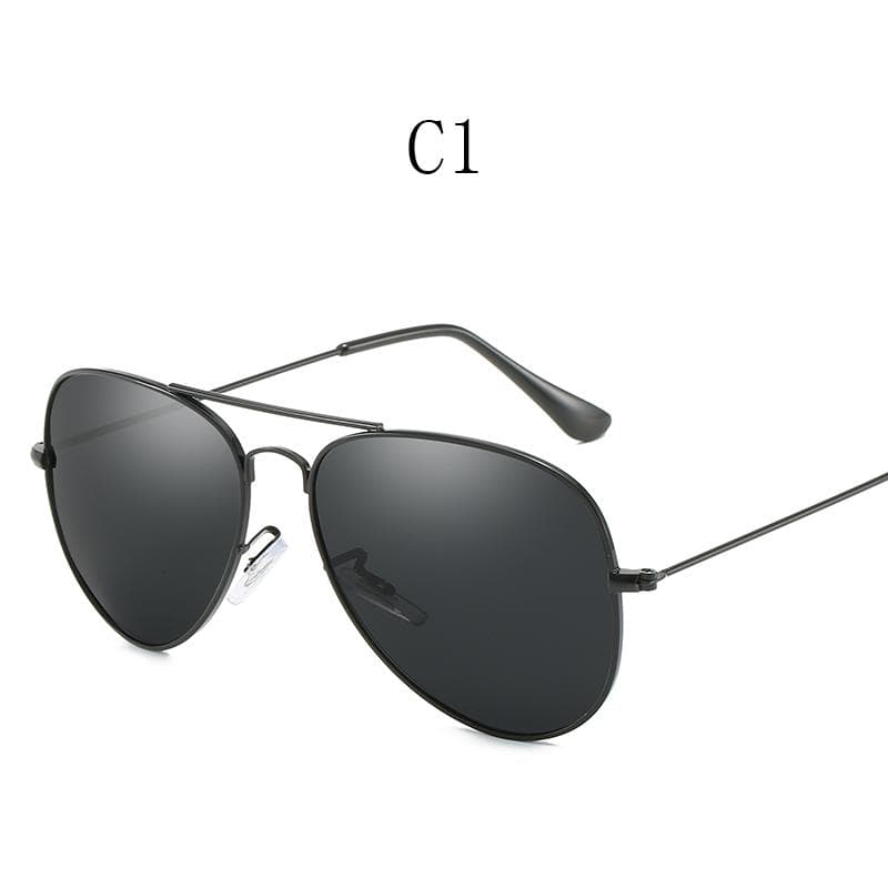 Classic Pilot Sunglasses Vintage Metal Frame UV400 Protection Mirror Lens for Men Women Driving Shades