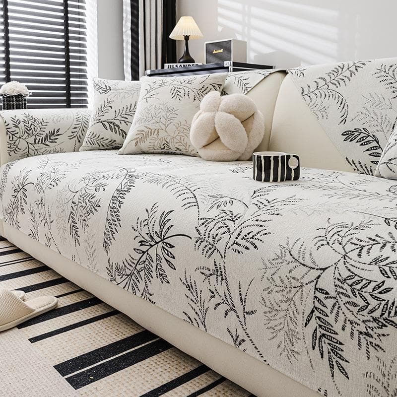 New French Chenille Plant Jacquard Anti Cat Scratch Furniture Sofa Cover Couch Blanket Universal for All Seasons Home Couch Mat 70x70cm 1pcs