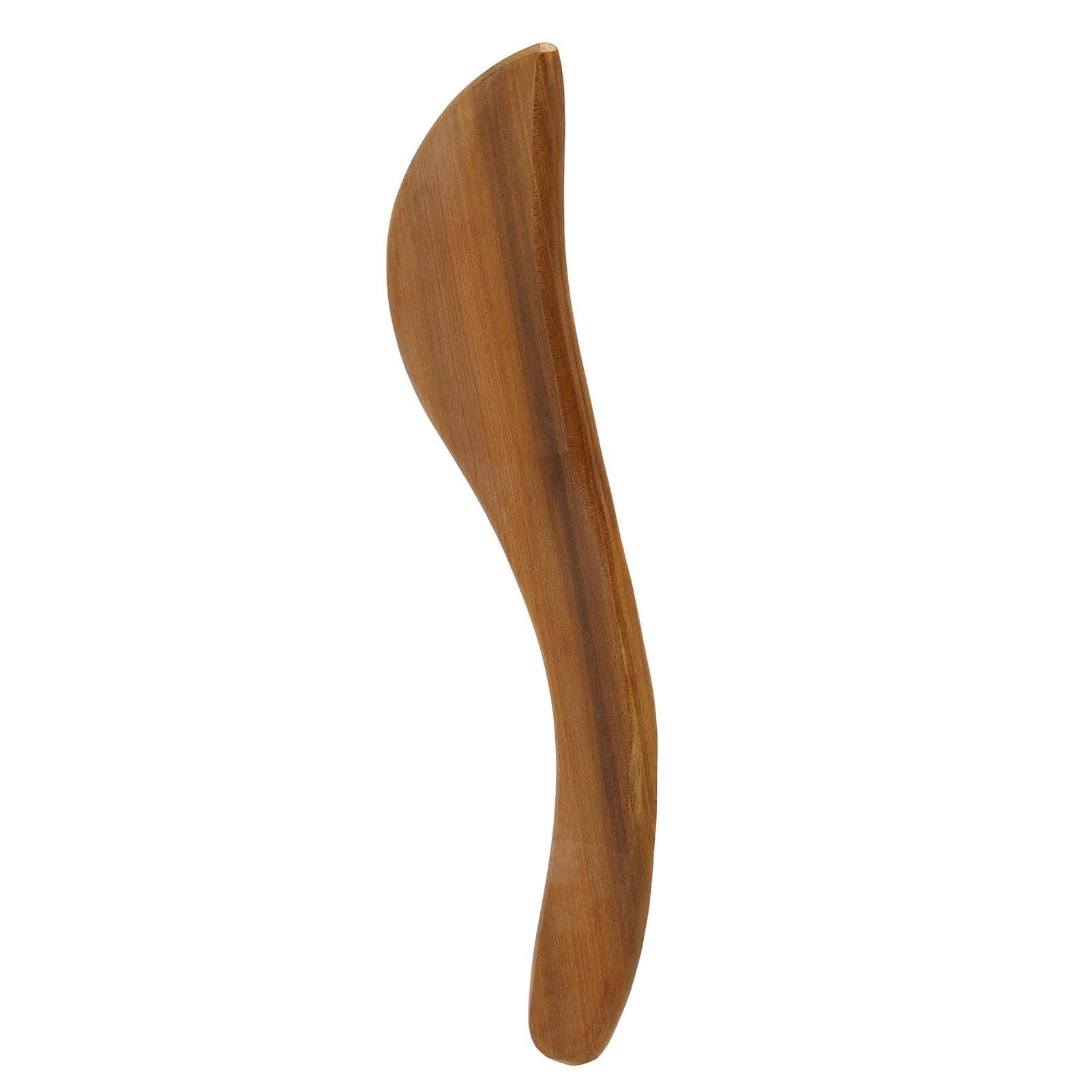 Wooden Scraping Board Fitted S Shape Relaxing Muscles Ergonomic Handle Fragrant Wood Portable