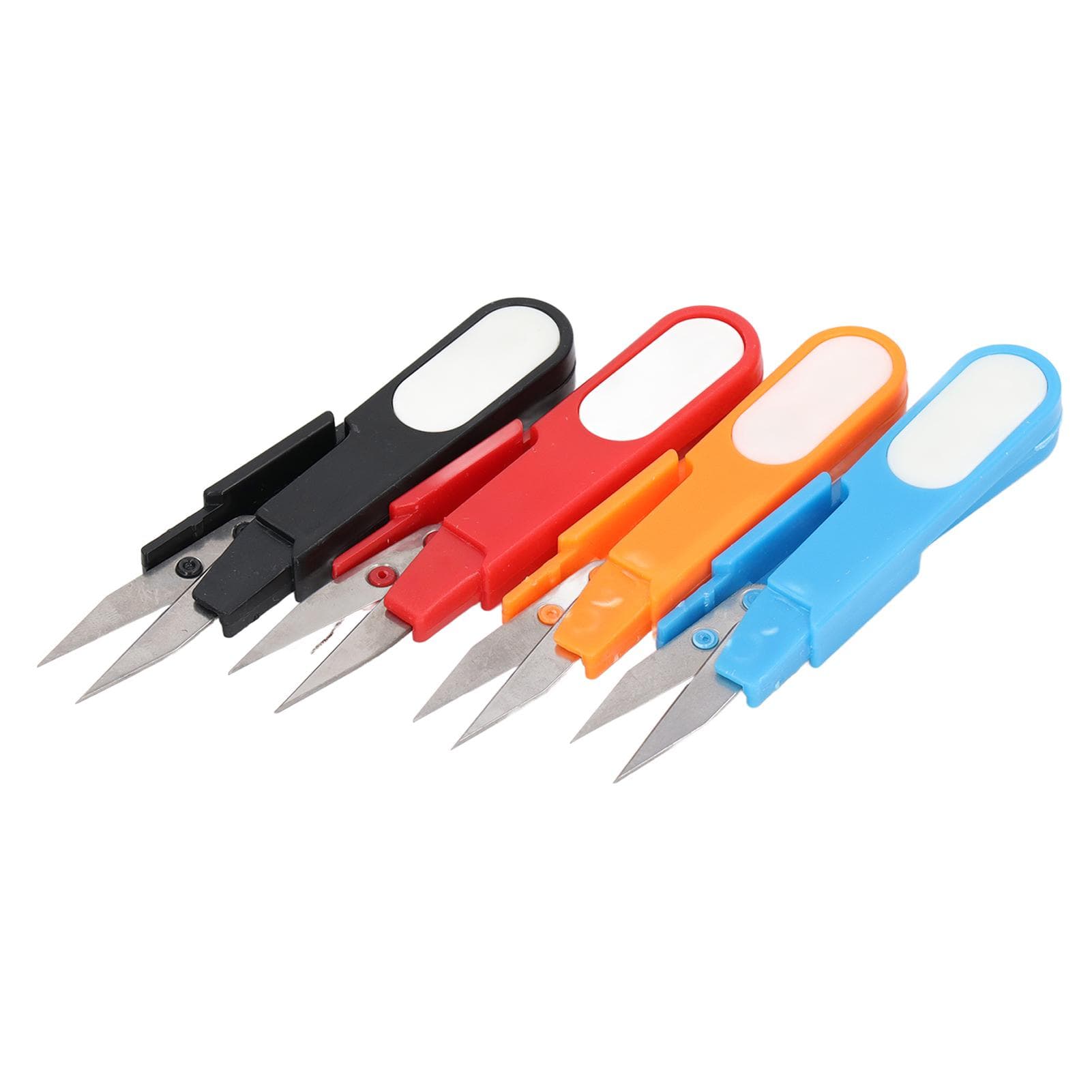 4PCS Thread Snips U Shape DIY Handcraft Mini Small Snips Stainless Steel Portable Sewing Snips with