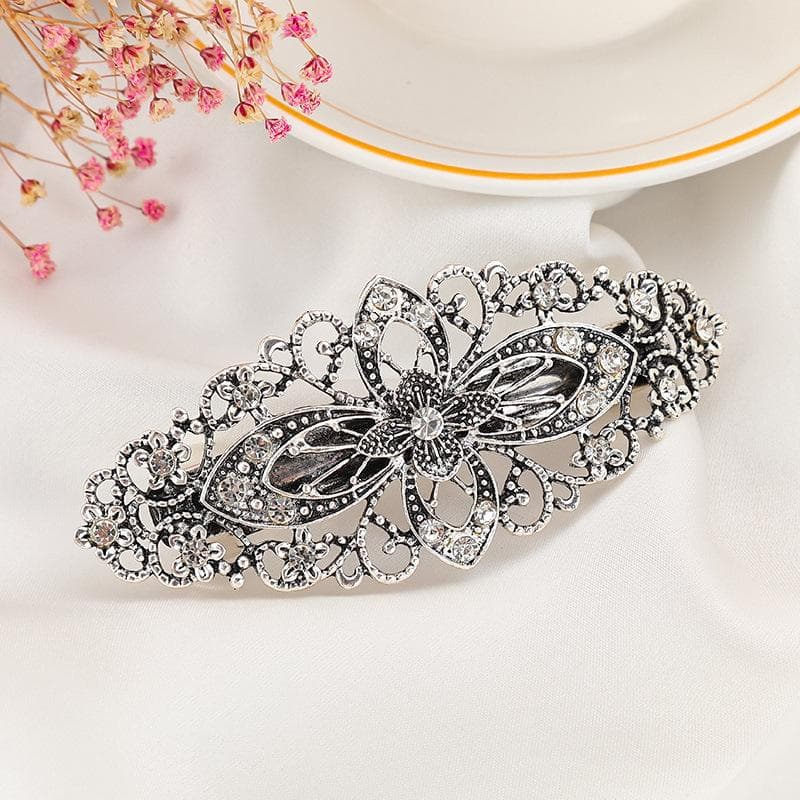 Copper Fashion Hair Snap Clips Accessories flower Women Hairgrips Barrettes Head Hairpins Headdress Length 80mm 1PC K06214