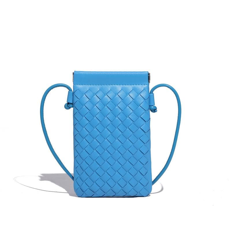 Fashionable Mini Mobile Phone Bag, Hand-woven Bag, Simple, Trendy, Versatile, Retro, Small, Single-shoulder Crossbody Women's Bag