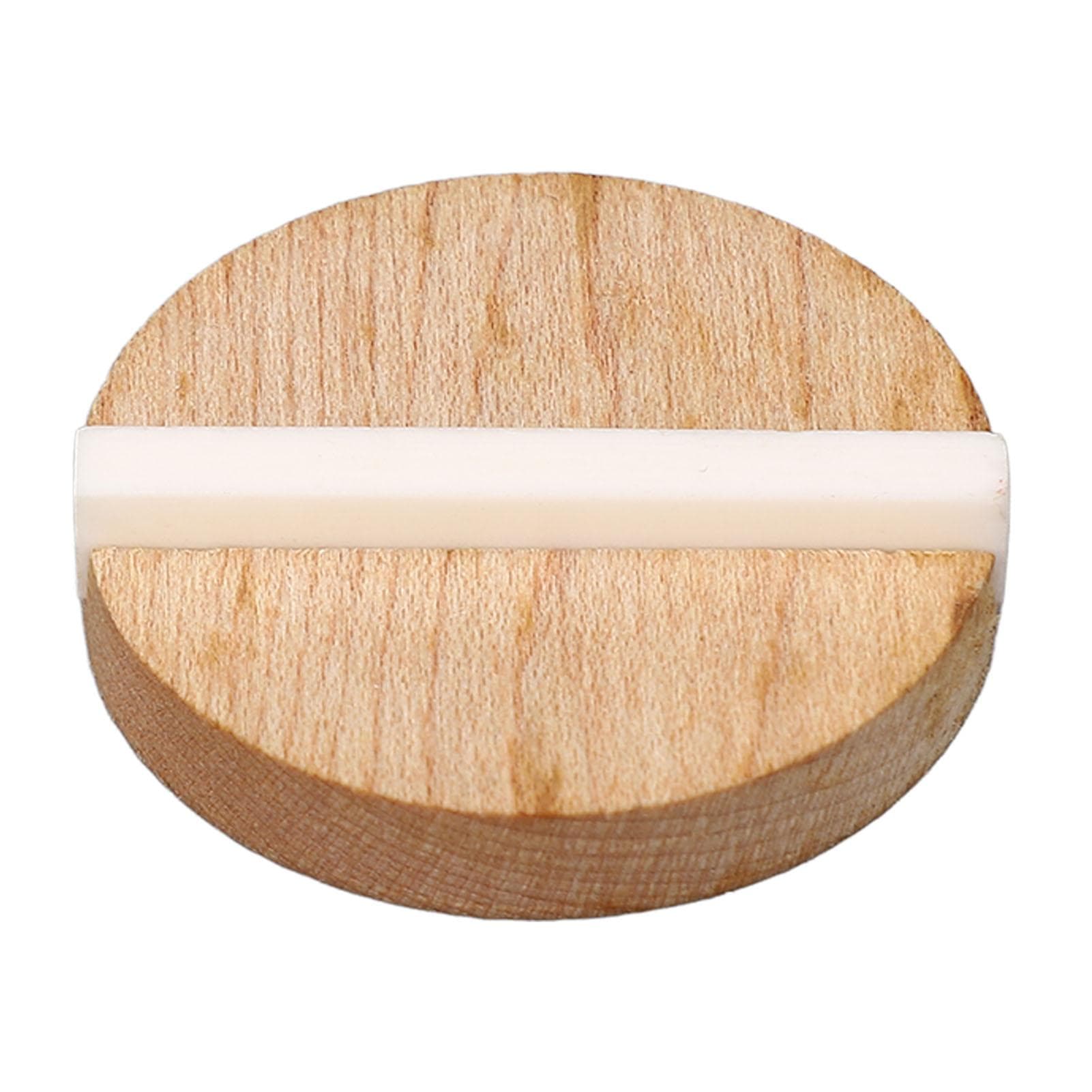Guitar Resonator Biscuit Replacement Maple Wood Biscuit with Ox Bone Saddle for Single Cone