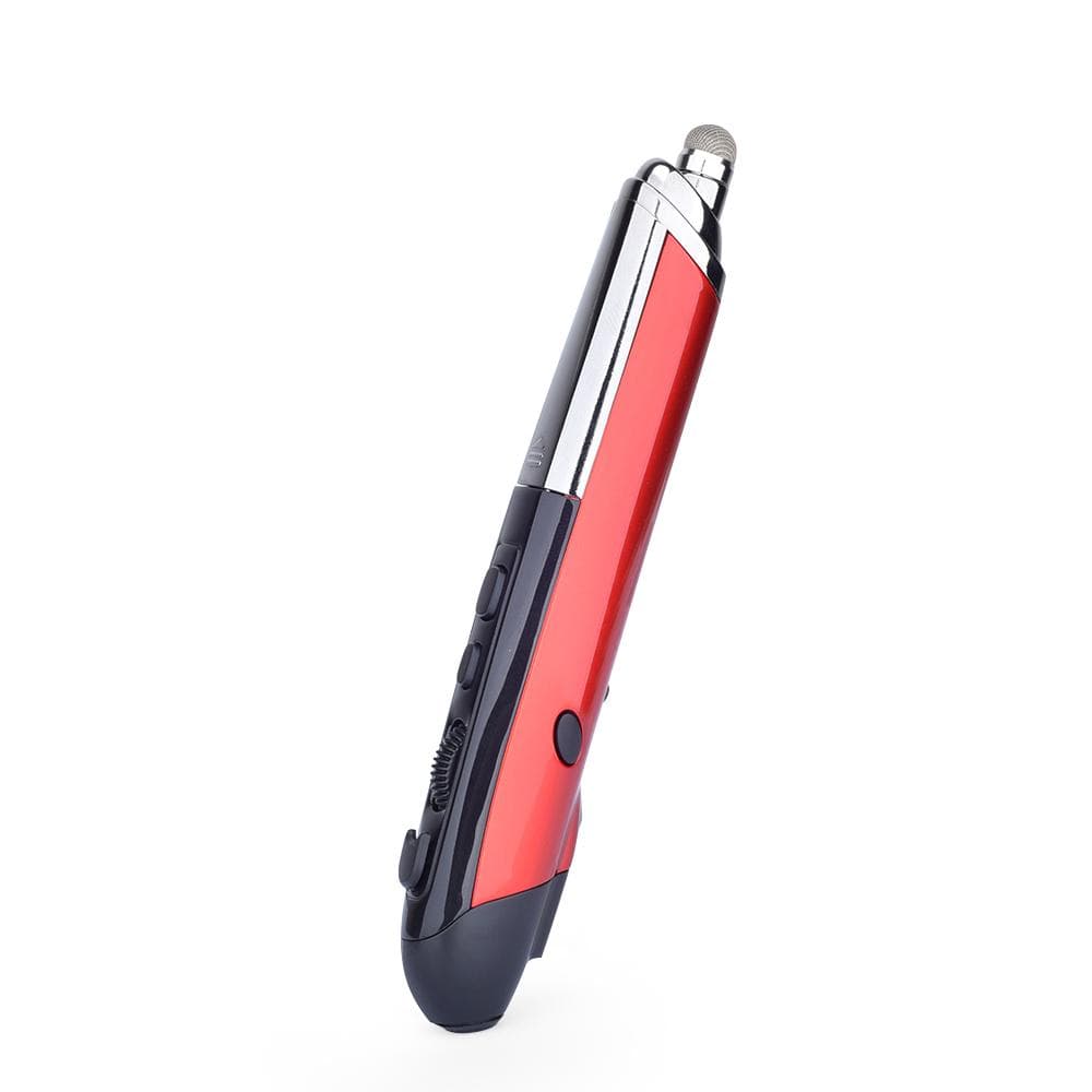 PR-08 2.4Ghz Wireless Optical Touch-pen Mouse 800/1200/1600DPI Wireless Mouse Pen with Web Browsing red