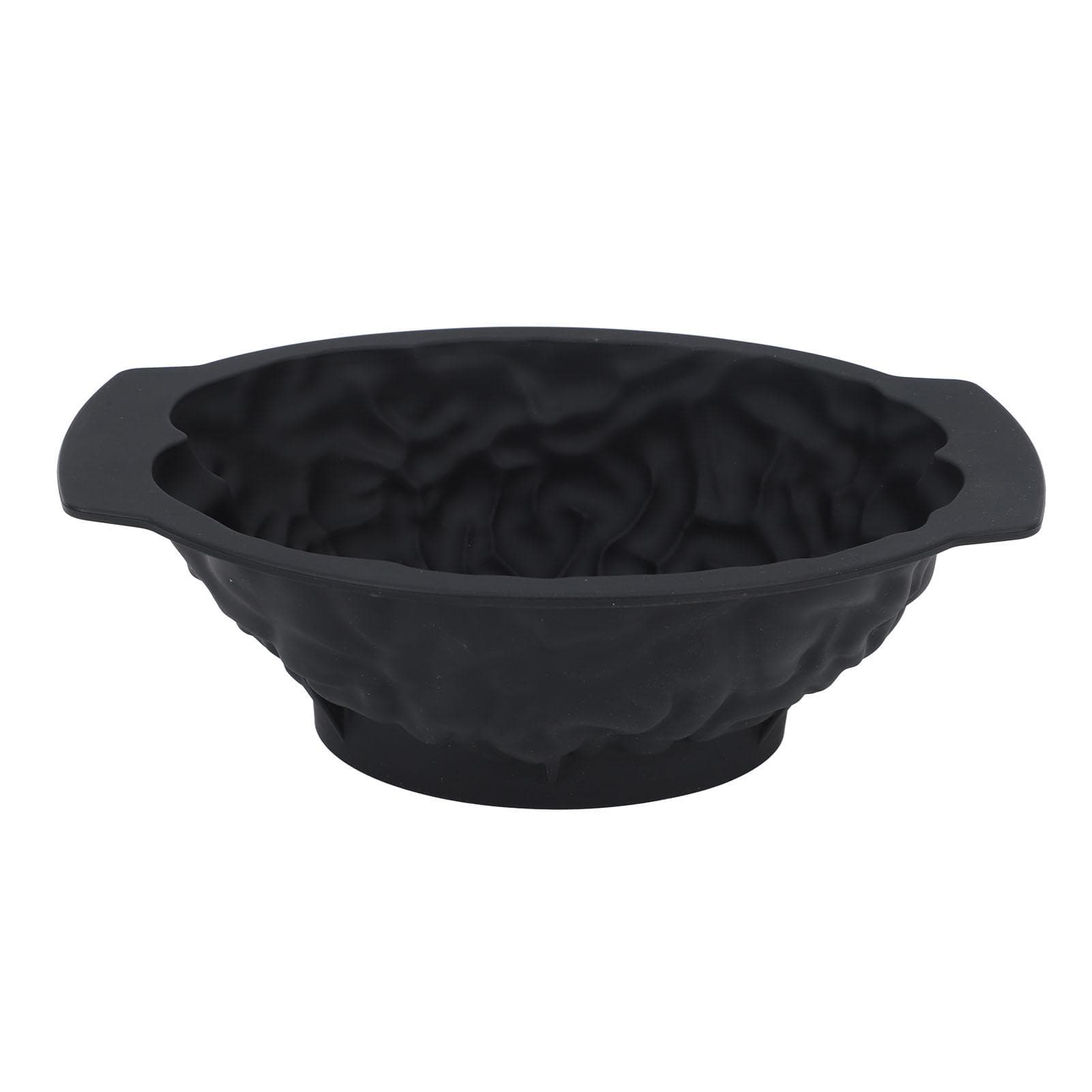 Brain Shaped Cake Mold Funny Brain Shape Silicone Chocolate Pudding Baking Mold for Halloween Black