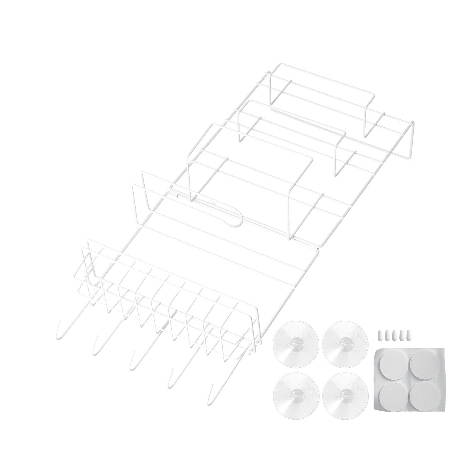 Refrigerator Storage Rack Iron Durable Side Wall Mounted Mini Fridge Organizer for Home Kitchen