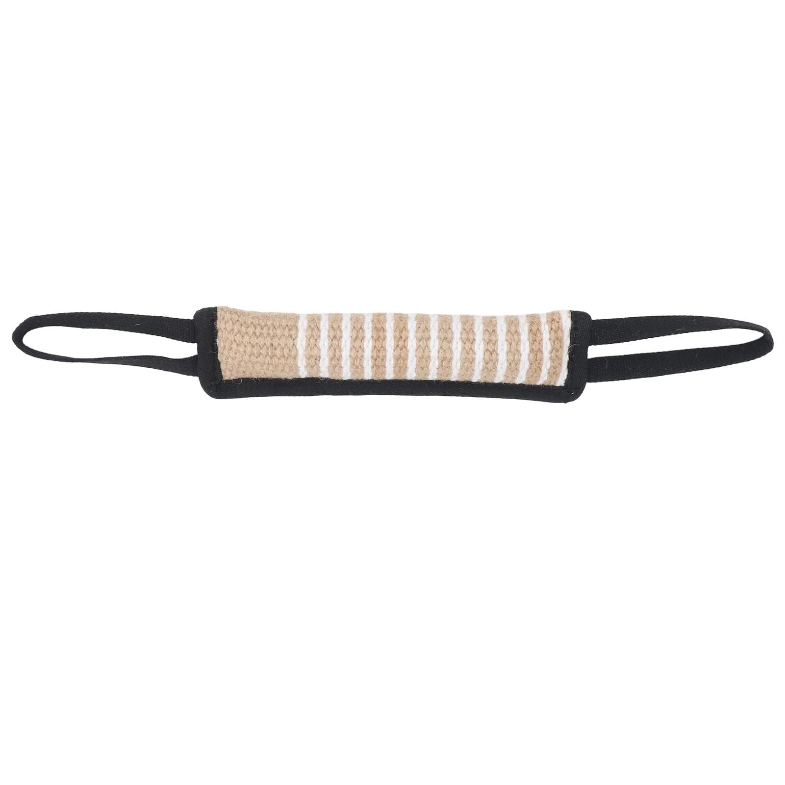 Dog Bite Pillow Tear Resistant Linen Interactive Puppy Training Tug Toy with Reflective Handle for black