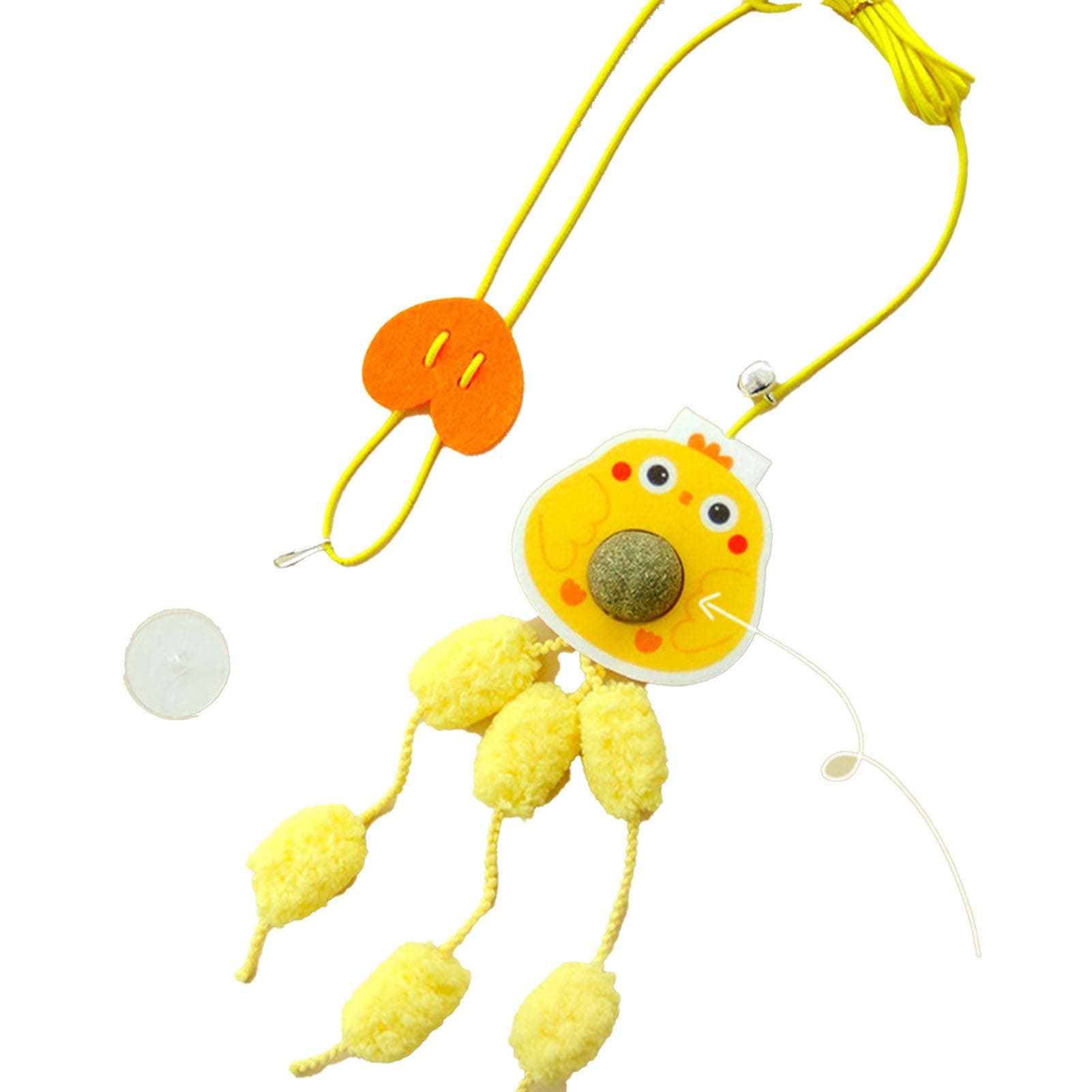 String Cat Toy Hanging Door Feather Toy Elastic Retractable Cat Attractive Teaser Toy Small Penguin