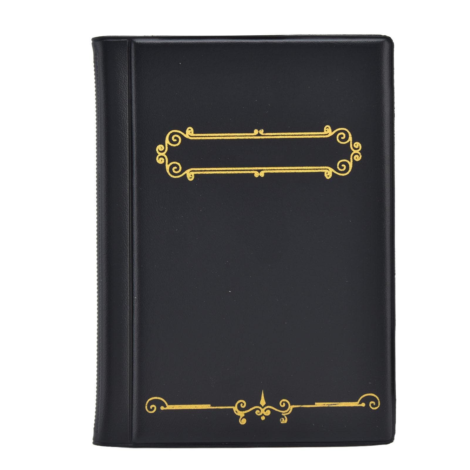 Coin Collection Book Large Capacity Anti Slip Design Good Water Resistance 120 Pockets Coin Holder black