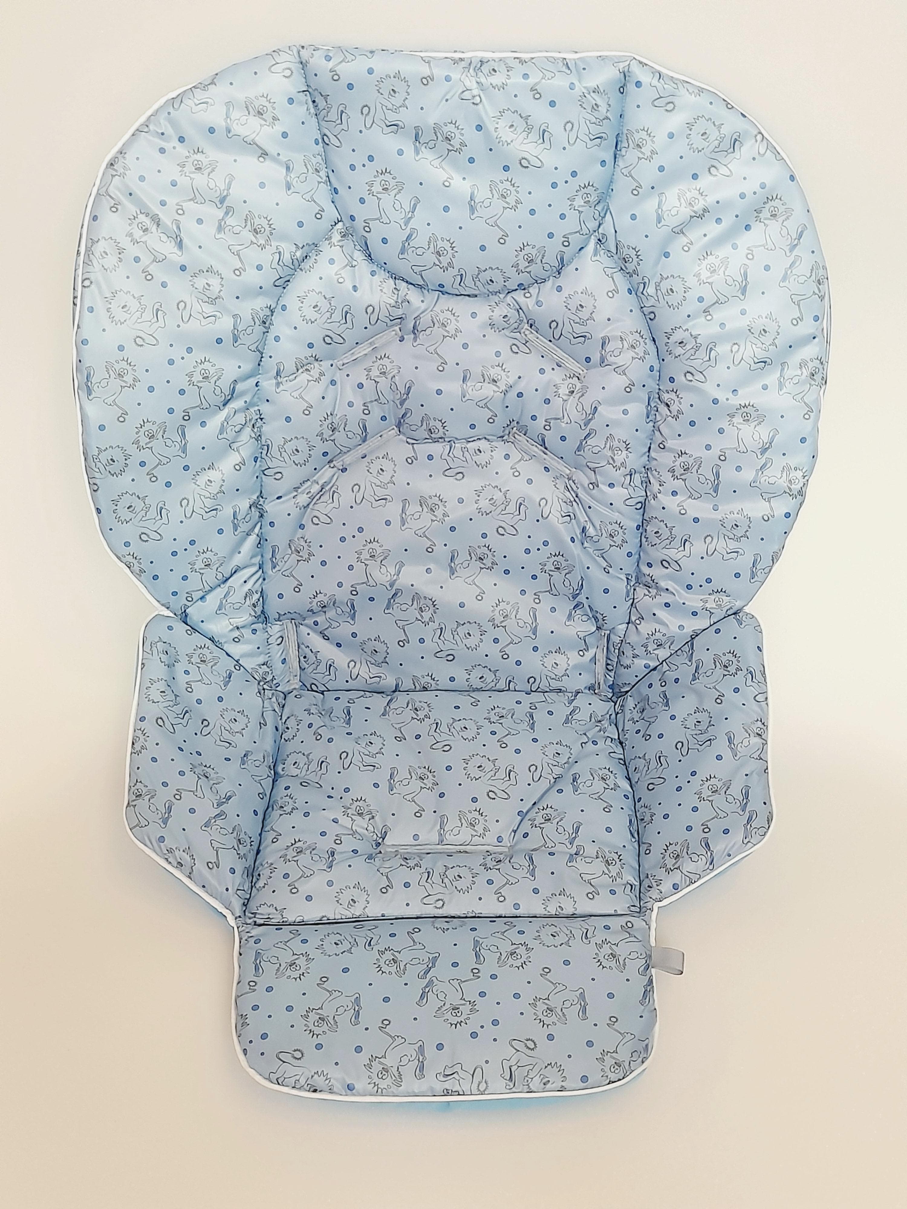 Chicco Polly highchair waterproof cover with pattern, water-repellent highchair insert one size
