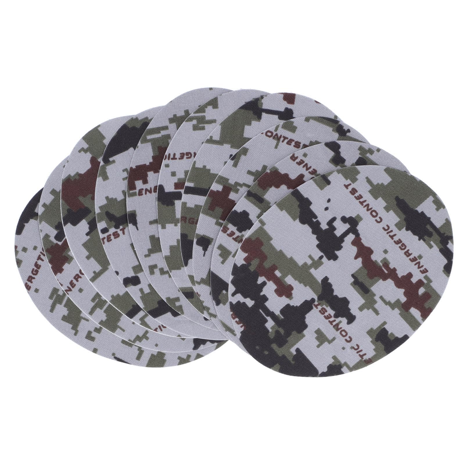 10PCS Camouflage Clothes Patches Clothing Repair Decorating Kit for Pants Down Jacket Decoration