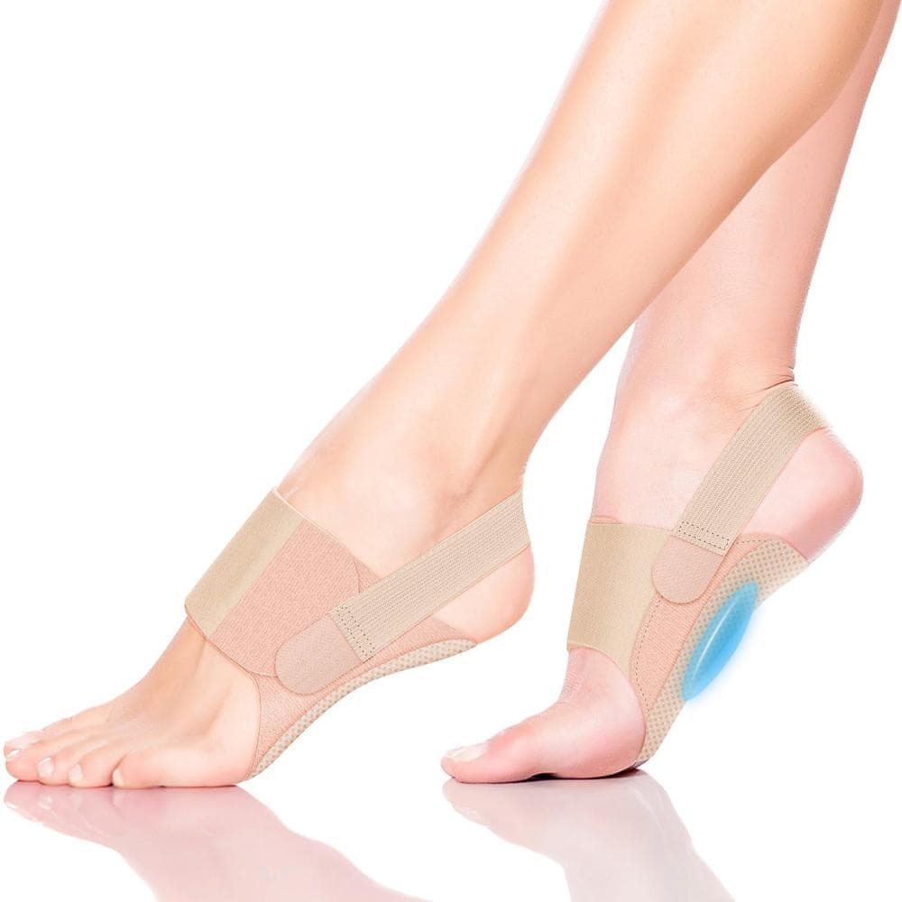 Arch Support Brace for Plantar Fasciitis Relieve Drop Foot Brace Orthotic Support Sleeves with one size nude
