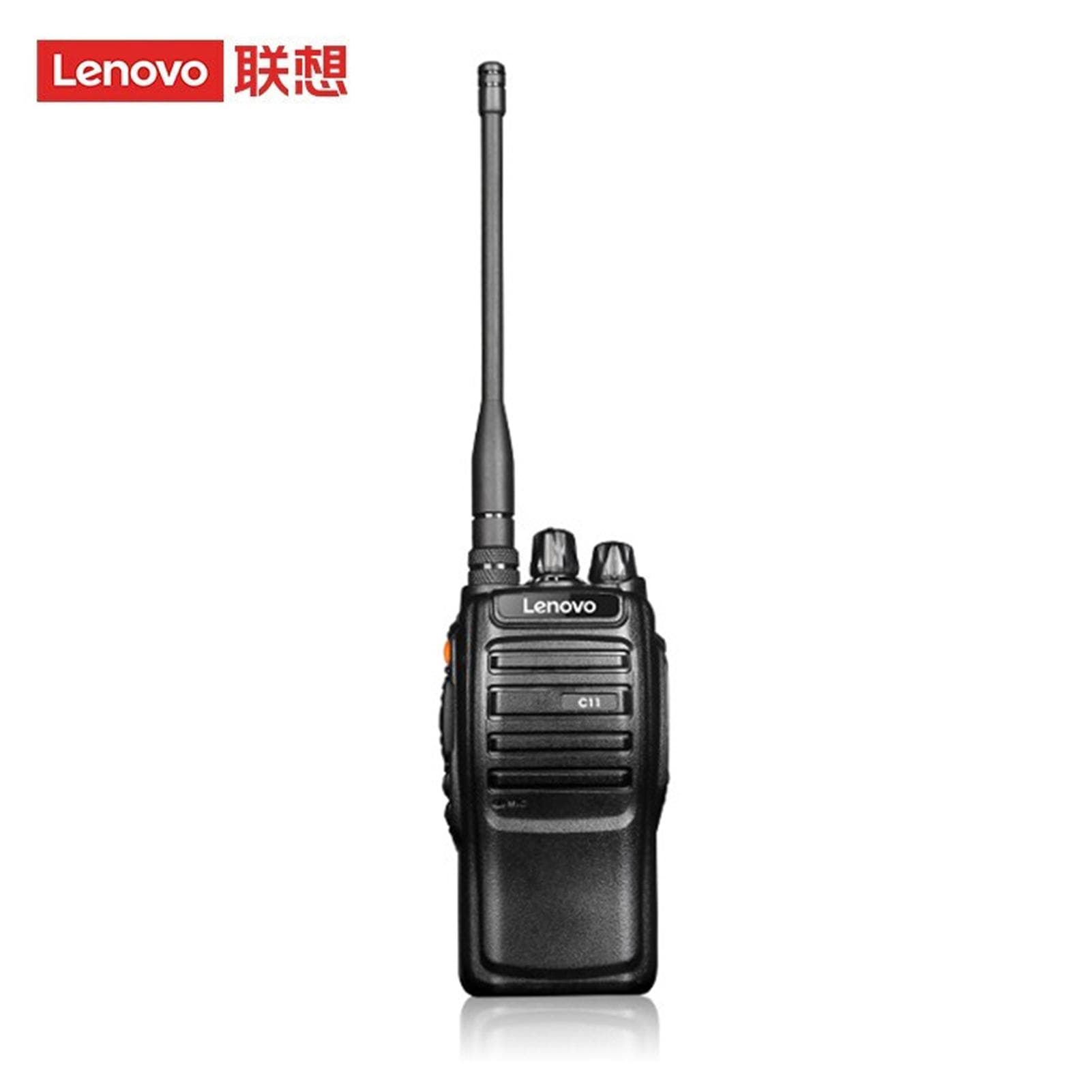 Lenovo C11 Walkie Talkie Long Range Walkie Talkies for Adults with 16 Channels for Hiking Camping EU plug black