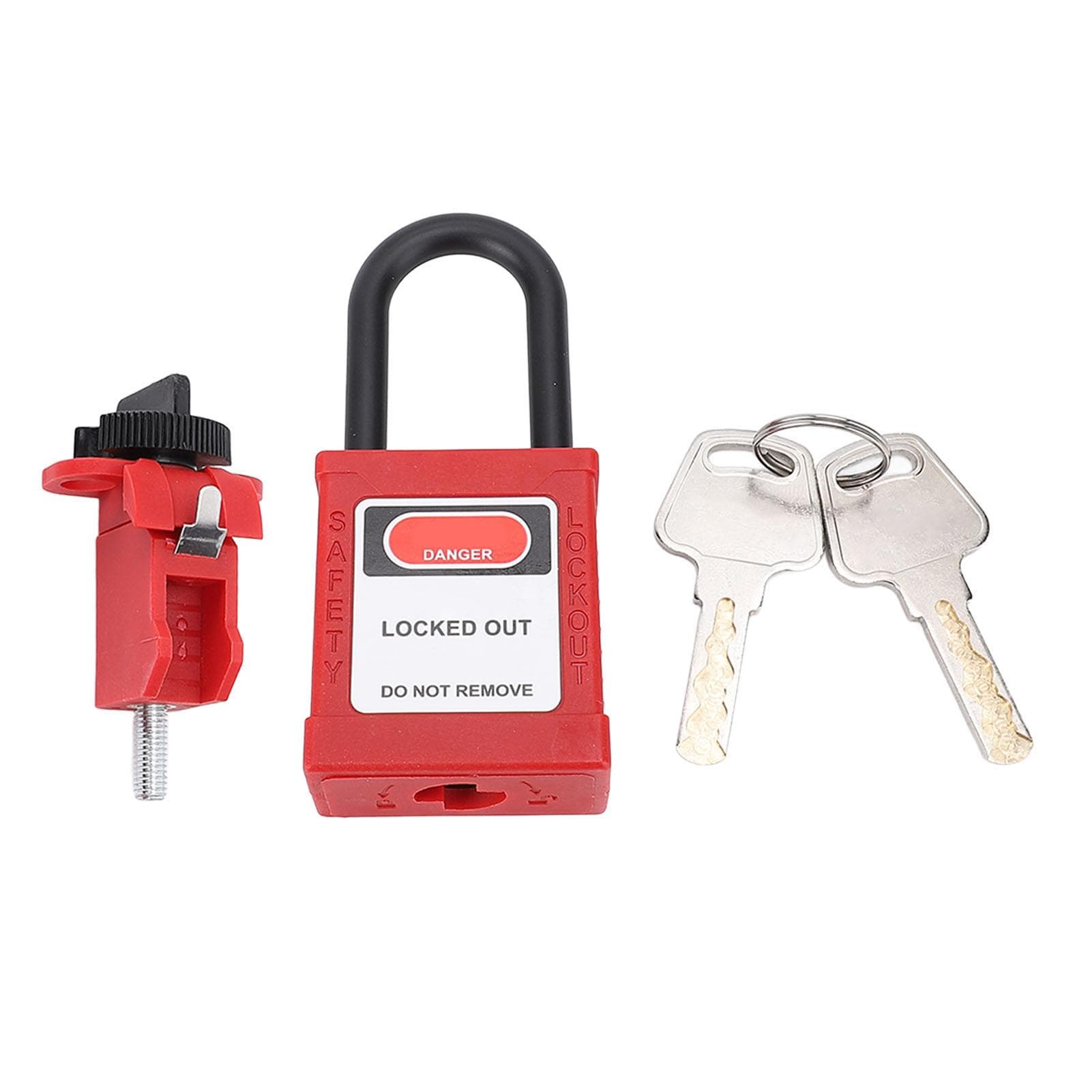 Lockout Tag Out Padlock Set Insulated Anti Loss Safety Padlock with Circuit Breaker Lockout Device