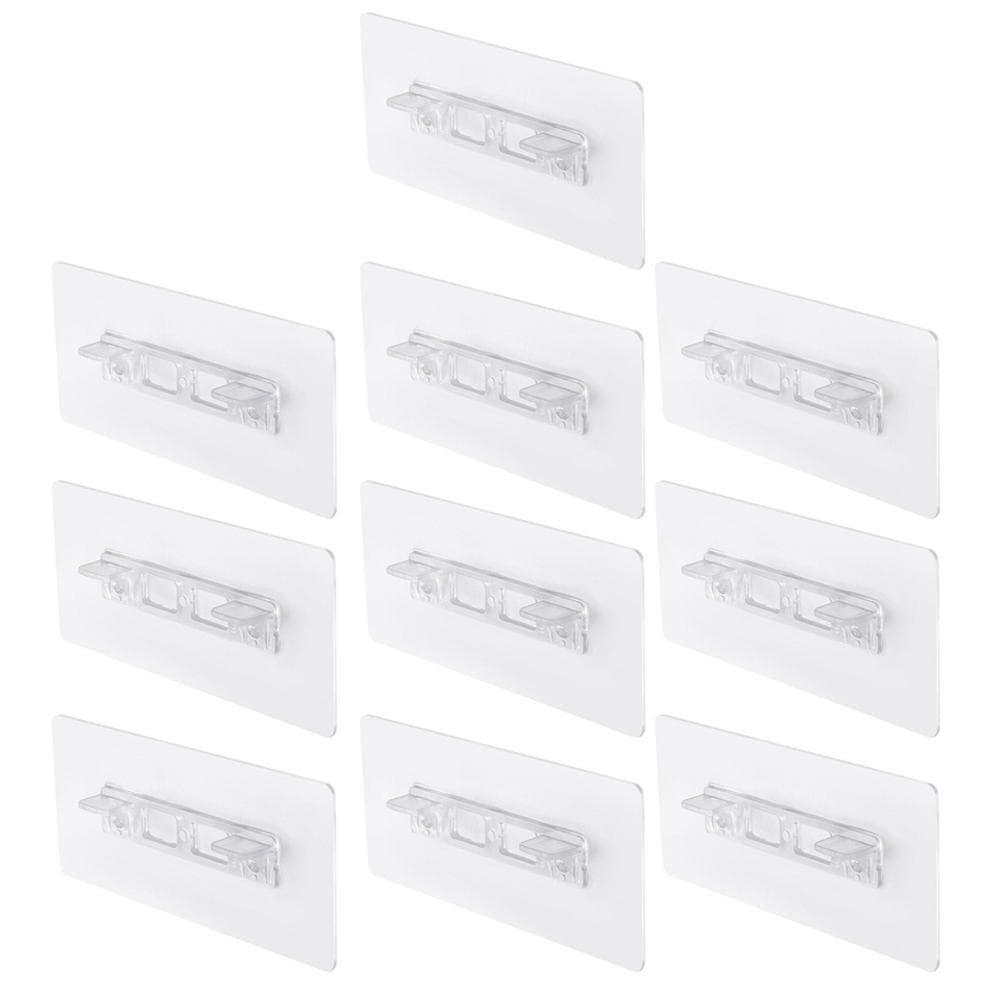 10 Pack Shelf Support Peg Punch Free Partition Bracket Holders Pin for Closet Clapboard Clear transparent