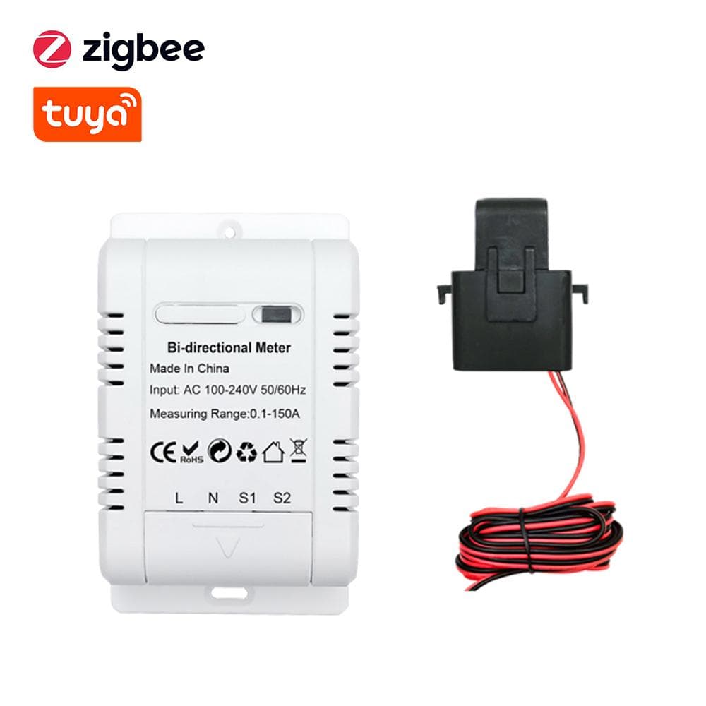 Tuya ZigBee Intelligent Bidirectional Single-phase Energy Meter Solar PV System Power Production multicolour