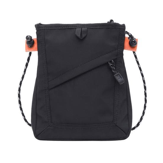 Stylish Unisex Crossbody Bag with Wide Shoulder Strap Trendy Versatile Storage Solution Pouch for Students Professionals black