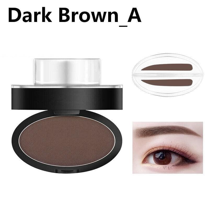 Natural Shape Eyebrow Powder Stamp Waterproof Quick Brow Dye Palette Makeup Sup