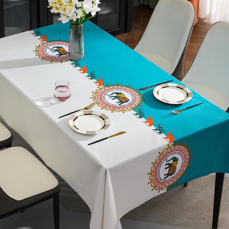 Tablecloth Modern Light Luxury Style Waterproof Dining Table Cloth Rectangular Tea Table Cover Picnic Mat Home Decor 140-180cm