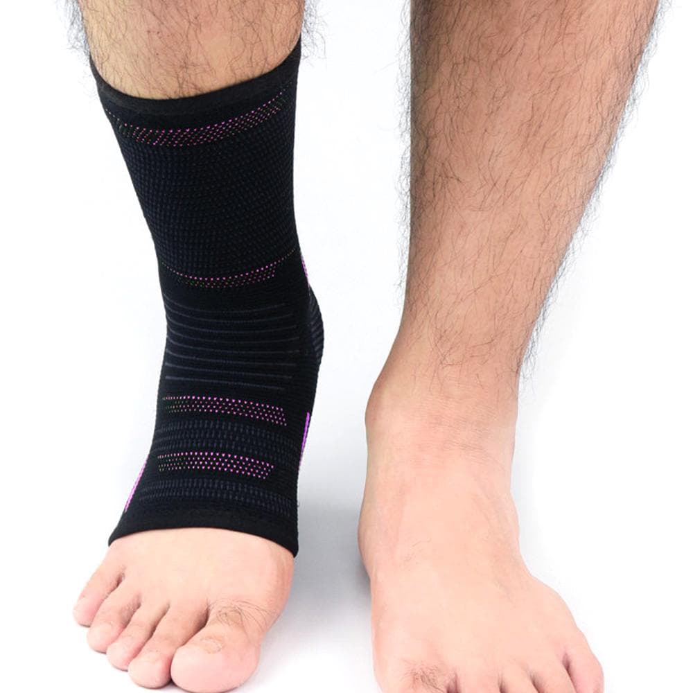 1Pcs Ankle Brace Breathable Ankle Support Comfortable Ankle Stabilizer with Compression Wrap Support Suitable for Men & Women M pink