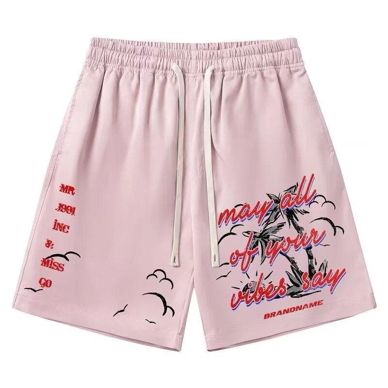New Summer Men's Shorts Loose Design Niche 5-point Pants Casual Sports Pants Wardrobe One size