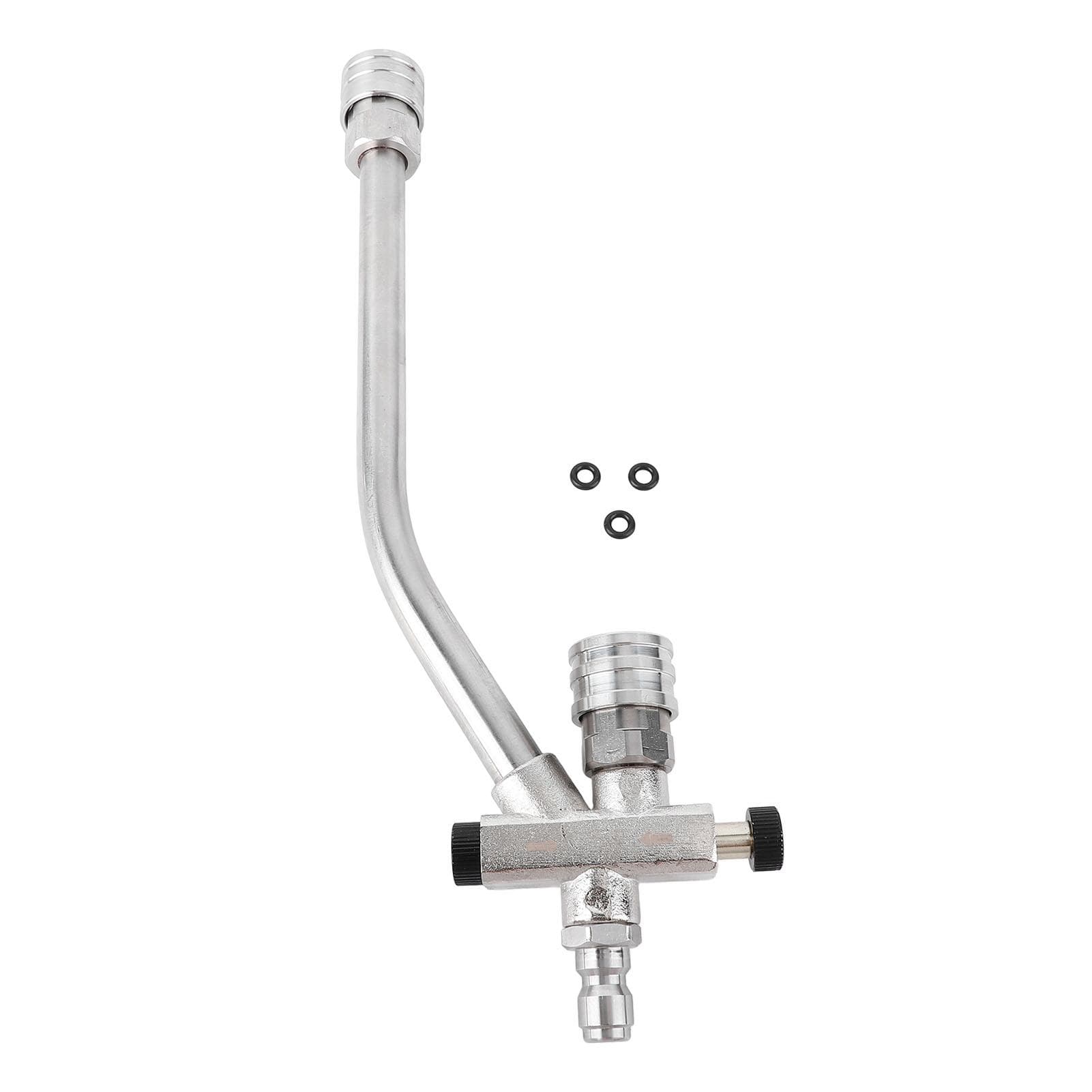 Pressure Washer Extension Wand Dual Connector Tool 1/4in Quick Connect Switch Double Tip Attachment