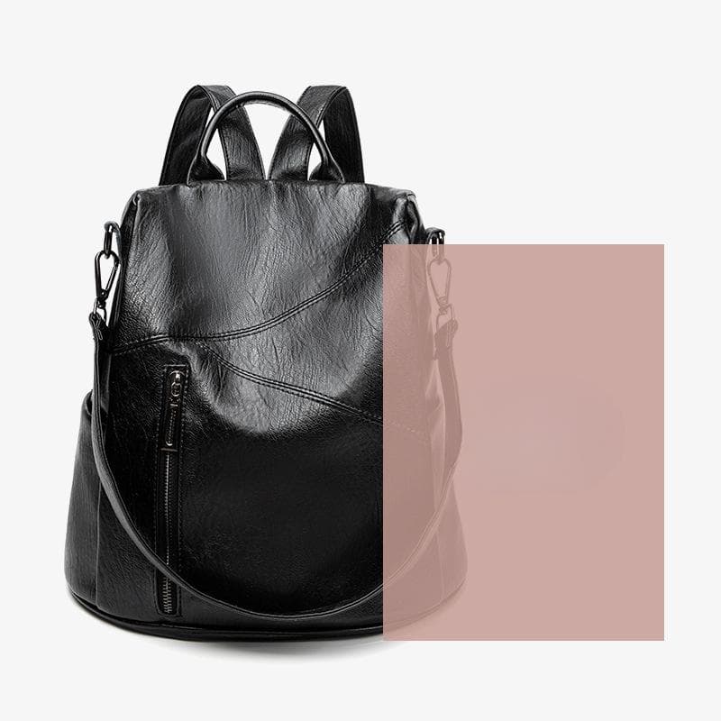 Backpack Female Summer Soft Leather Backpack Leisure Anti-theft Travel Bag Multi-purpose