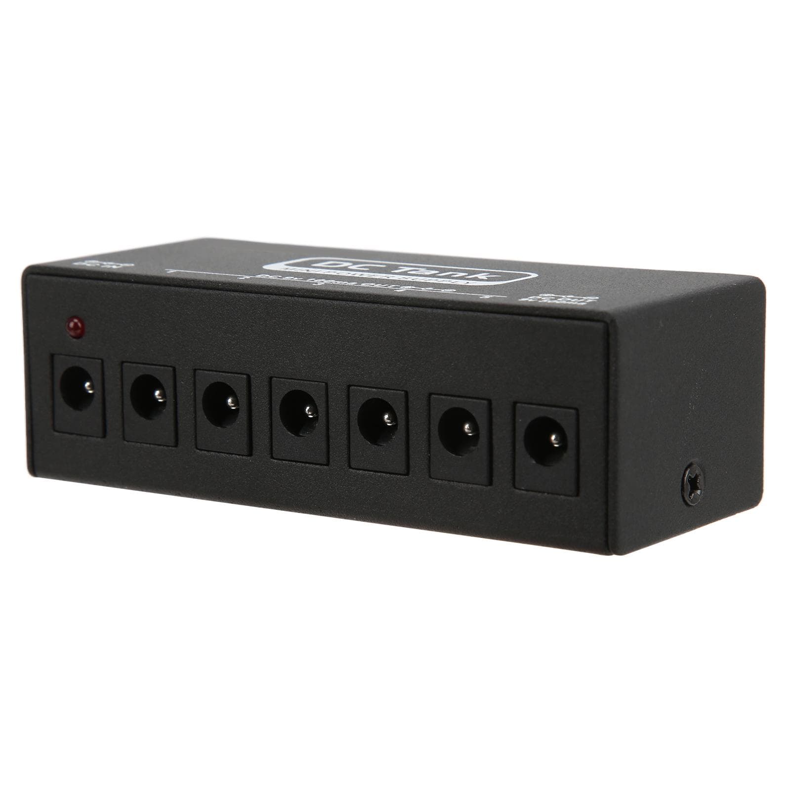Pedal Power Supply 6 Isolated Outputs Metal Black Electric Equipment with Cable for Guitars