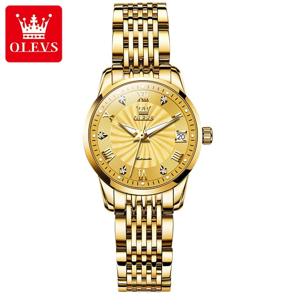 OLEVS Watch Automatic Mechanical Watch Fashion Simple Waterproof Women's Watch Women's Watch